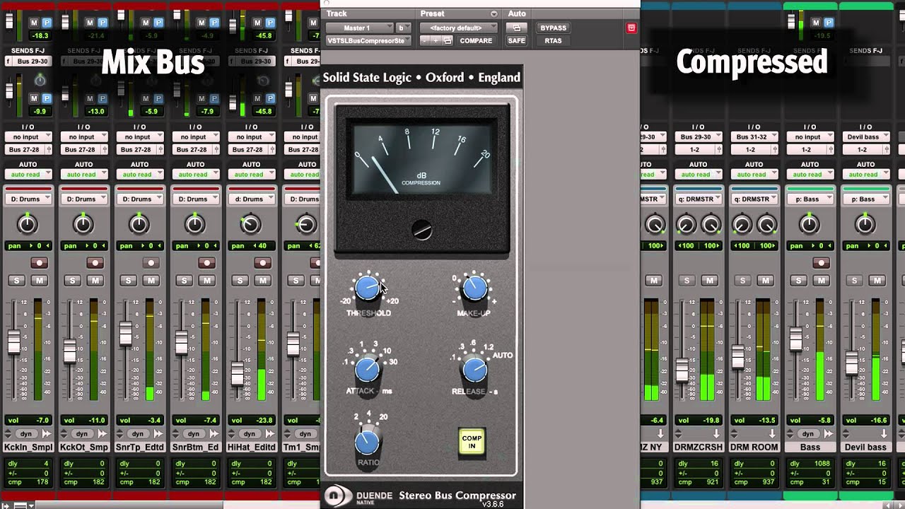 SSL Bus Compressor - Duende Native Plug-in