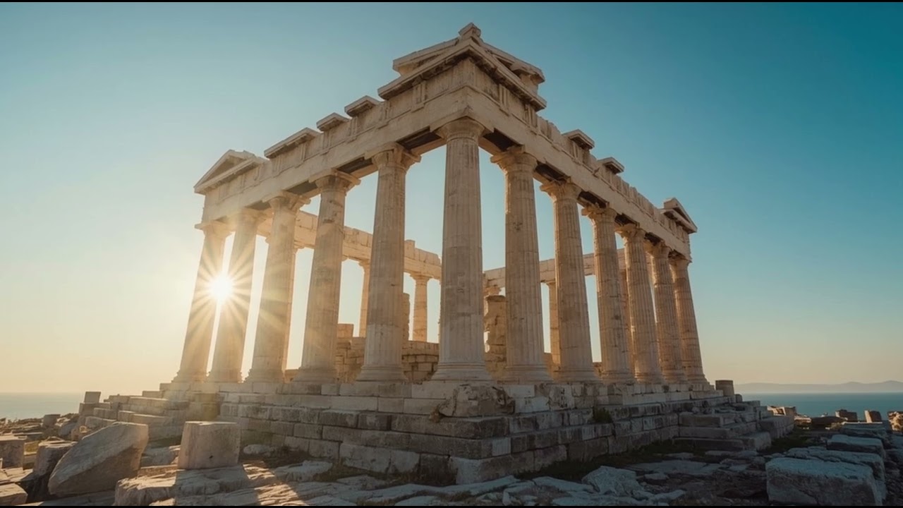 Ancient Greek Temple Ambience | Peaceful Morning Ambience [1 Hour]
