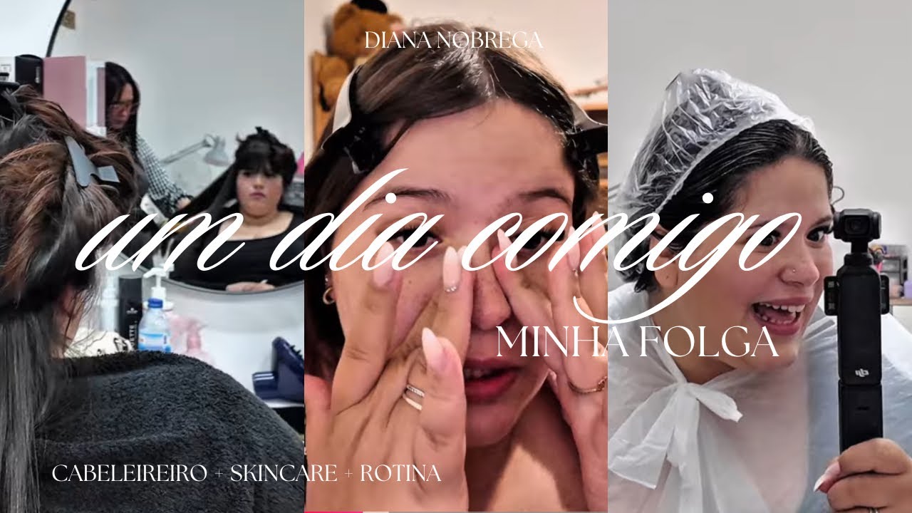um dia comigo da minha folga | cabeleireiro, shopping, rotina, skincare…