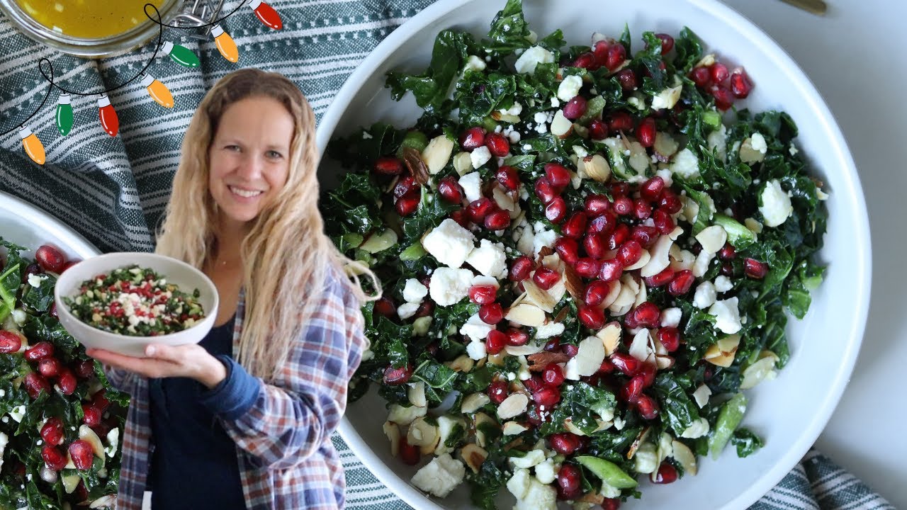 Kale Pomegranate Salad | The Best Christmas Salad