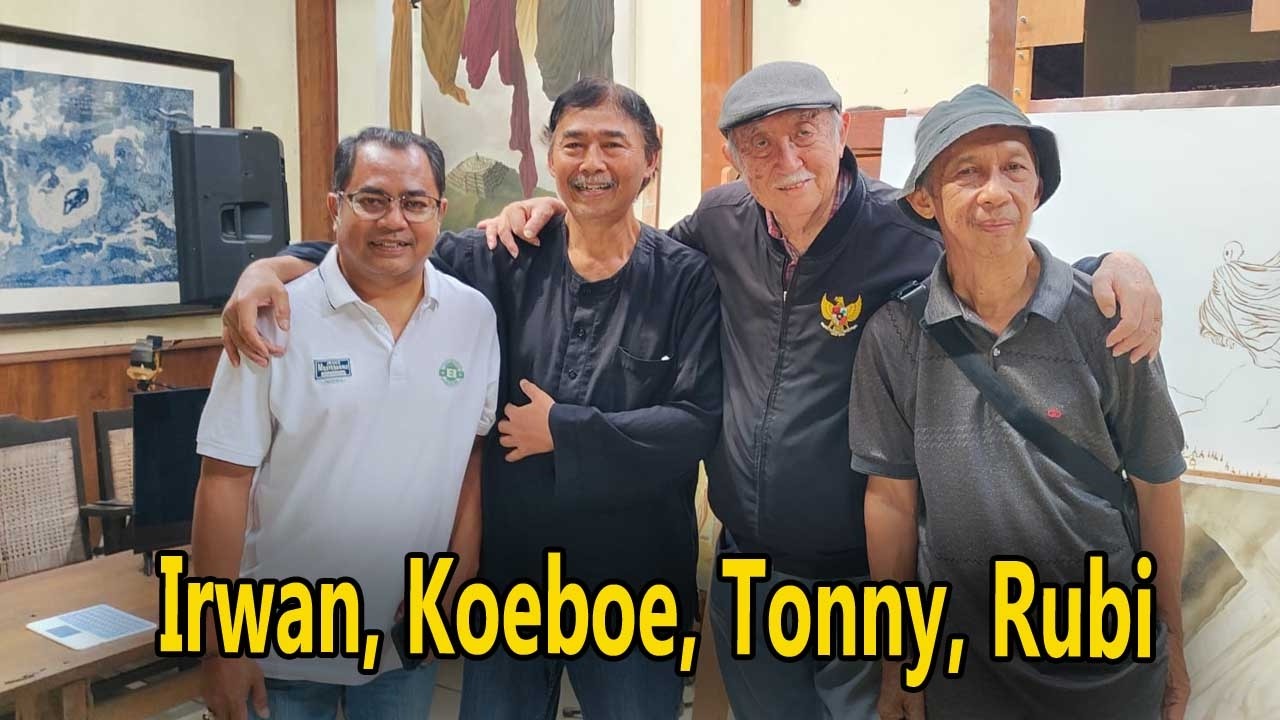 KUNJUNGAN KE STUDIO KOEBOE SARAWAN: SILATURAHMI & MELIHAT KARYA LUKISAN SANG MAESTRO