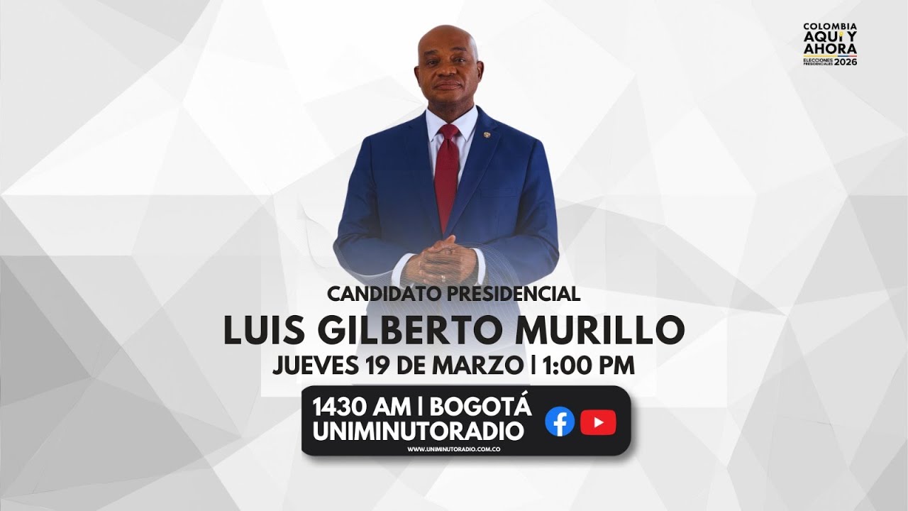 Luis Gilberto Murillo, candidato presidencial en UNIMINUTO Radio