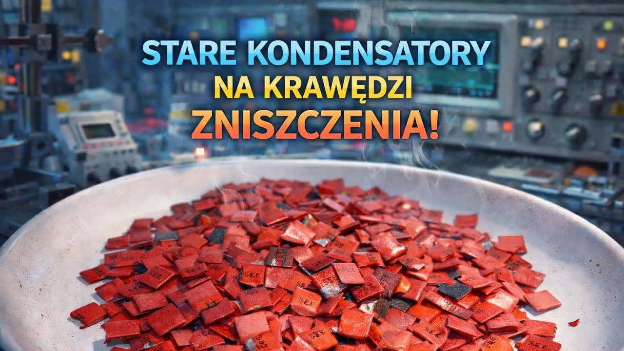 Stare kondensatory 68nF X3 ile zawierają srebra test i rafinacja 