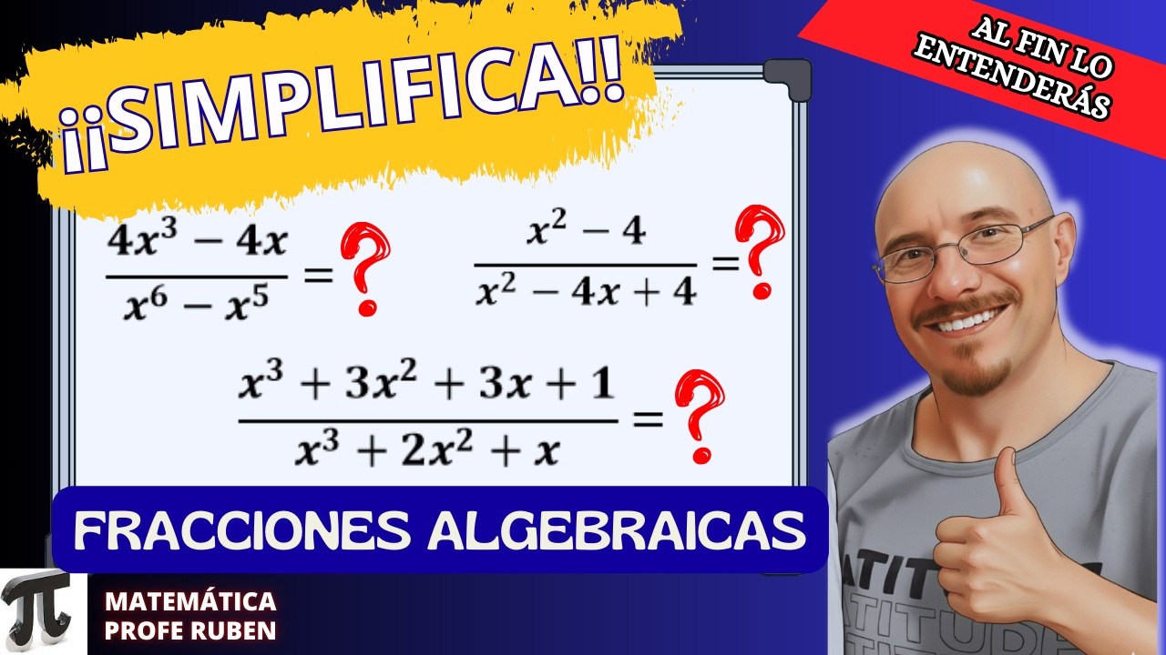 CÓMO SIMPLIFICAR Fracciones Algebraicas FÁCIL y RÁPIDO (Guía Paso a Paso)