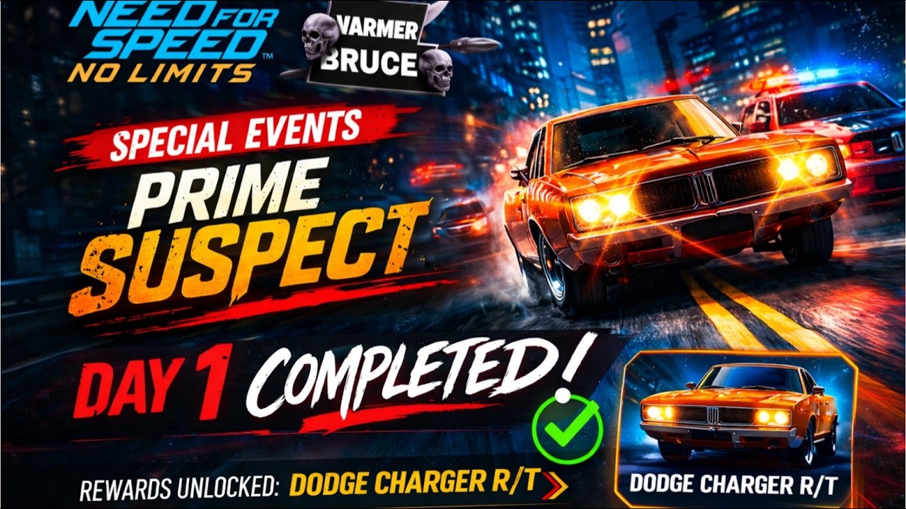 Need For Speed No Limits | Special Events | Completing Day 1 | PRIME SUSPECT