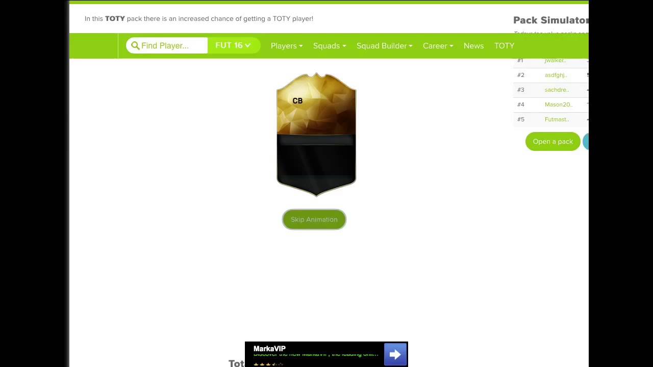 TOTY Pack Opening On Futwiz