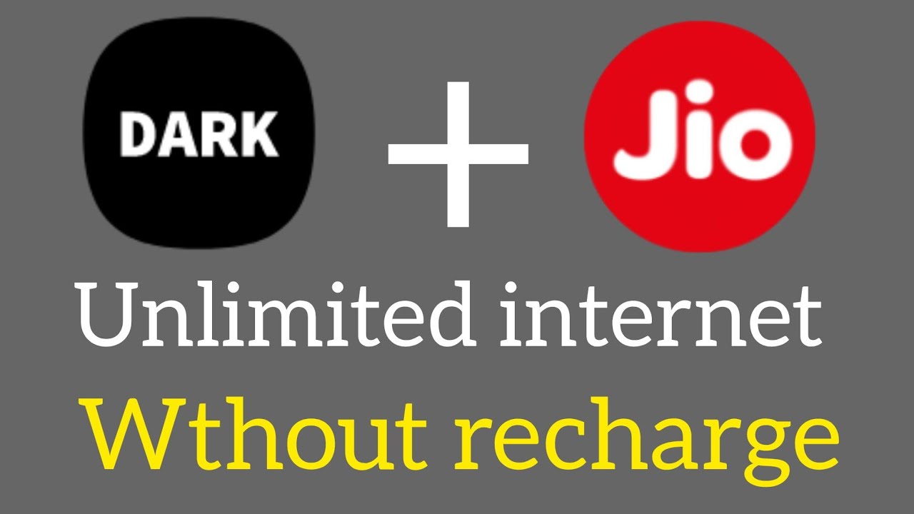 Dark tunnel unlimited internet ||Jio unlimited internet without recharge 