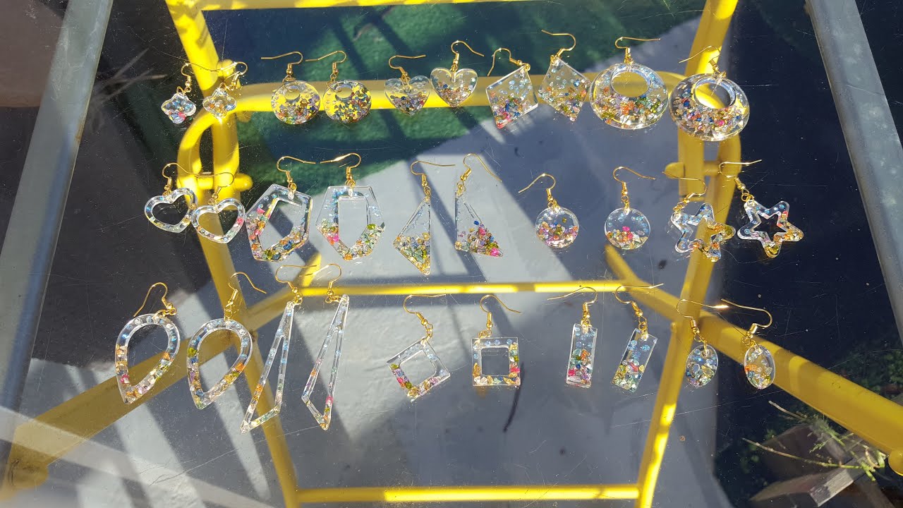 Résine Epoxy, Boucles D'oreilles Femme( ARIL PRINCE )