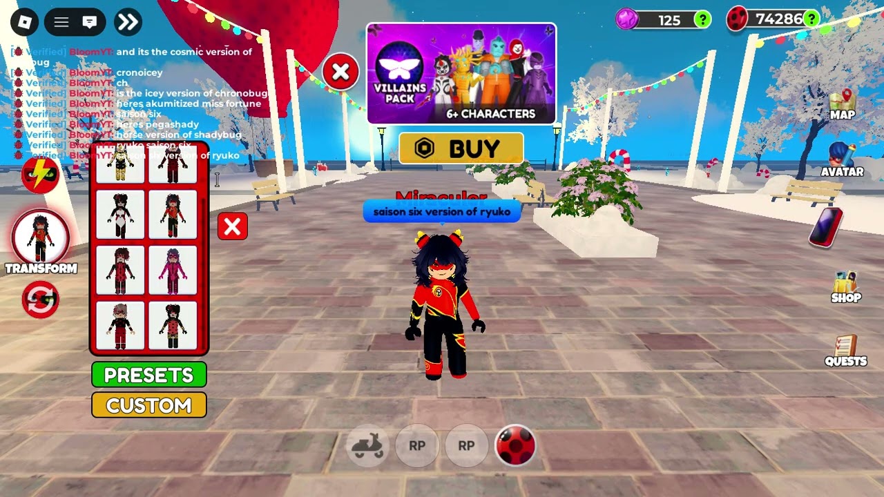 My Code Custom oUTFITS iN MIRACULOUS RP