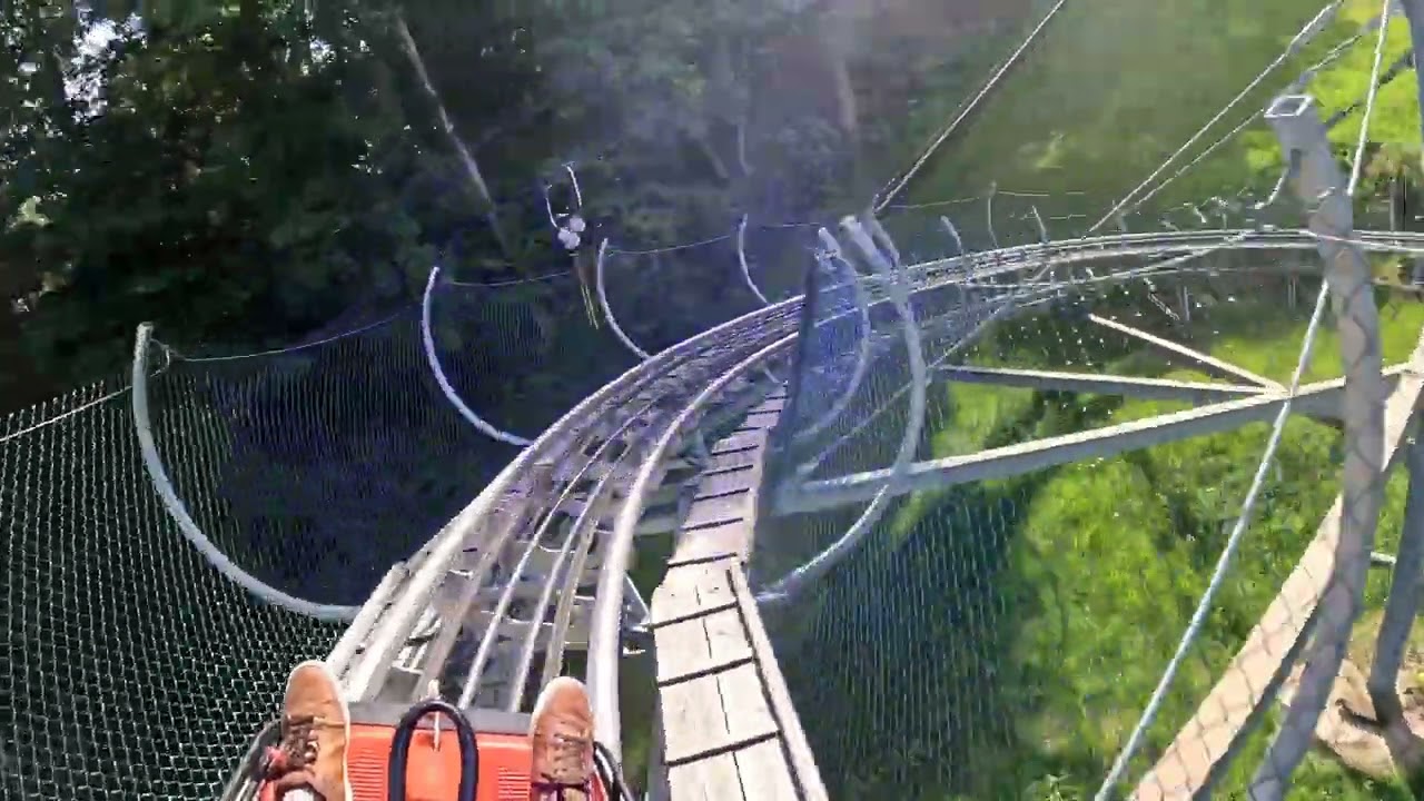 Sommerrodelbahn Bärenbob, Alpine Coaster Grafenau, onride/POV, Wiegand Rodelbahn, Bayern