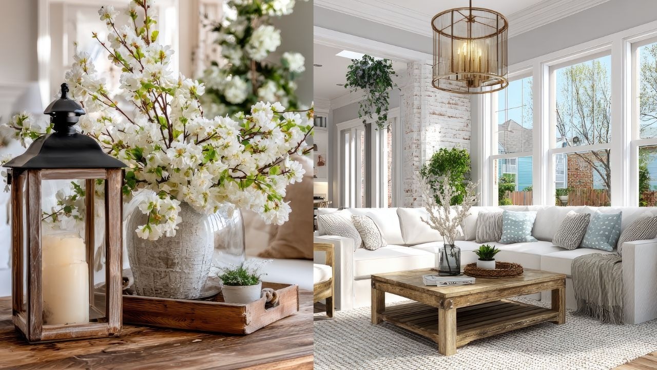 Lighten Up Your Home Part 2 🌼 | Winter to Spring Farmhouse Decor Transition