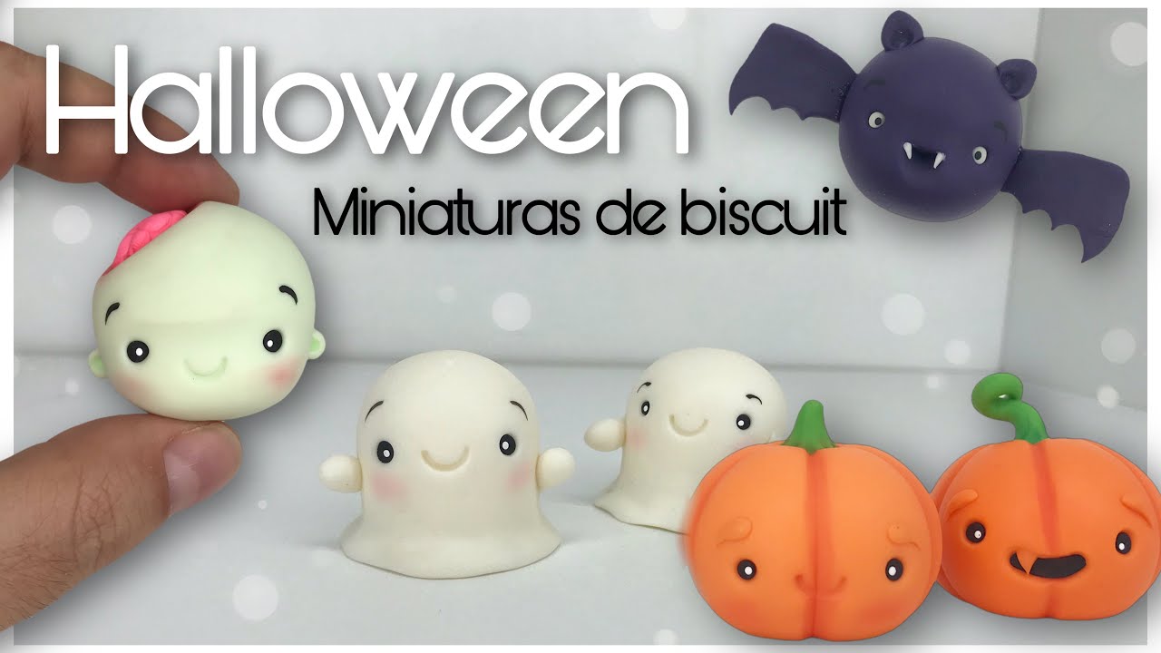 DIY | Miniaturas de Halloween em Biscuit | Clayart