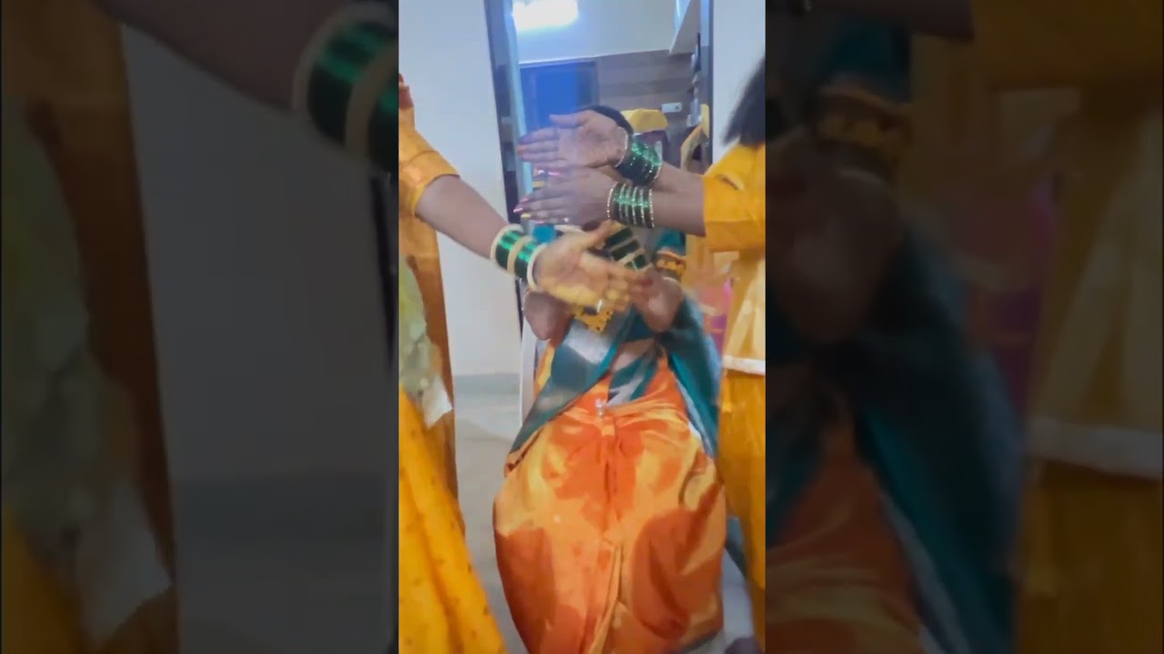 marathi haldi ceremony ...💛✨#bollywood #shadi #trending #dance #ytshorts  #marathisong #song #music