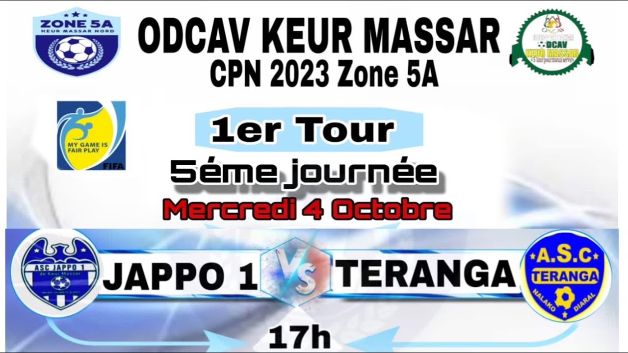 EN DIRECT Match Asc JAPPO 1 VS ASC TERANGA