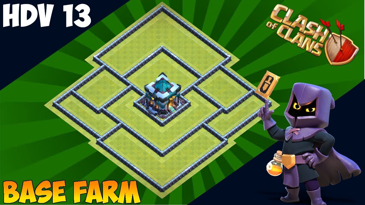 HDV 13 base FARMING 2021 avec LIEN | FULL OR, ELIXIR & ELIXIR NOIR ! | Clash of Clans