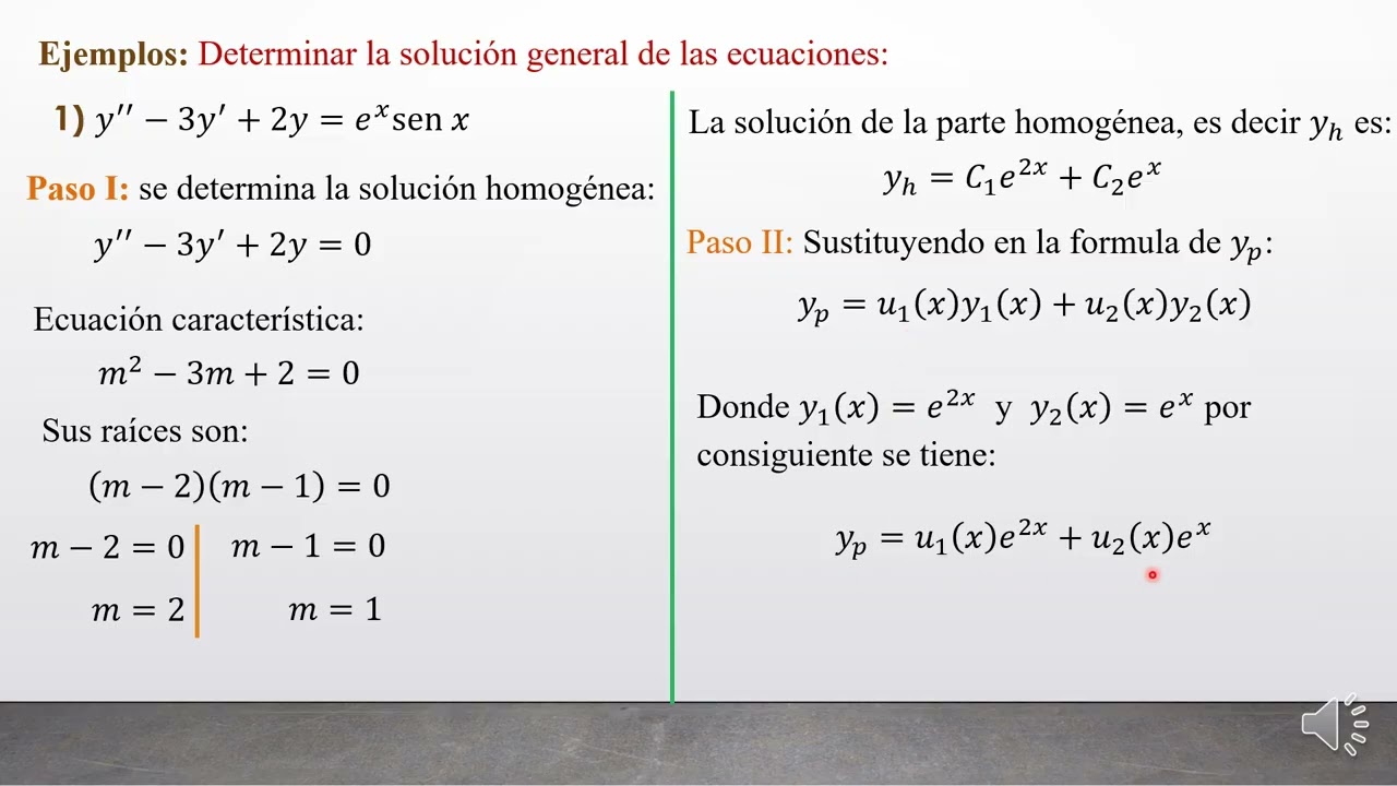Variación de Parámetros