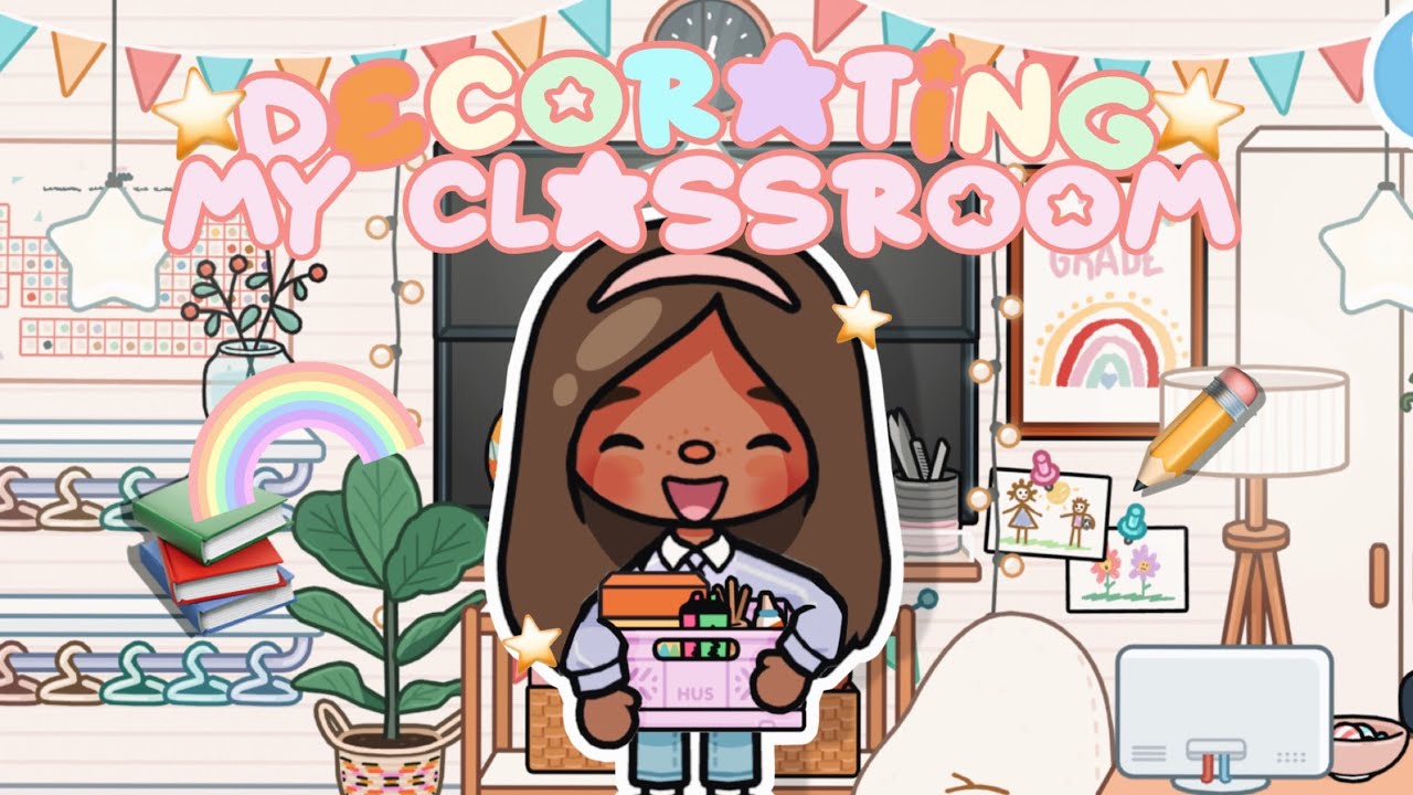 🖍️DECORATING my CLASSROOM! *Im a 3rd grade teacher!*✨📚||🔊VOICED|| Toca Life Roleplay 🌎