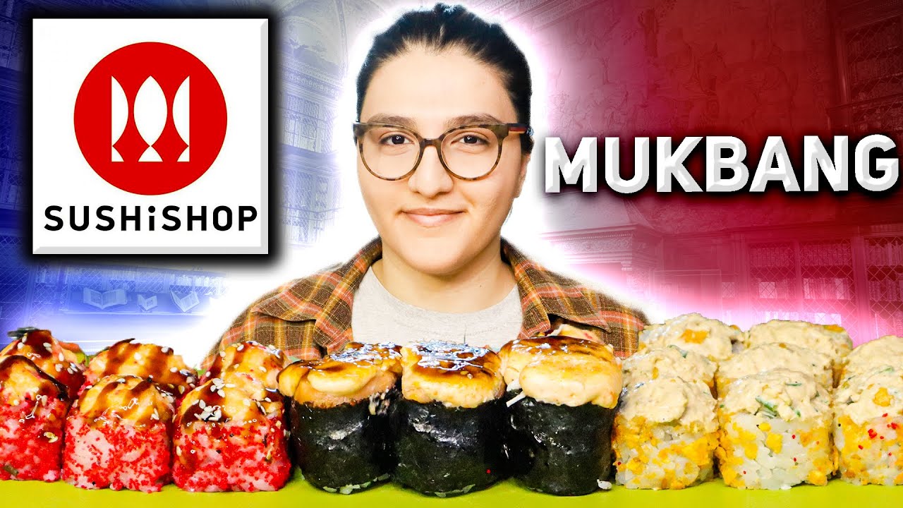 MUKBANG | ИНТЕРВАЛЬНОЕ ГОЛОДАНИЕ | не ASMR #суши #роллы #мукбанг #mukbang #asmr