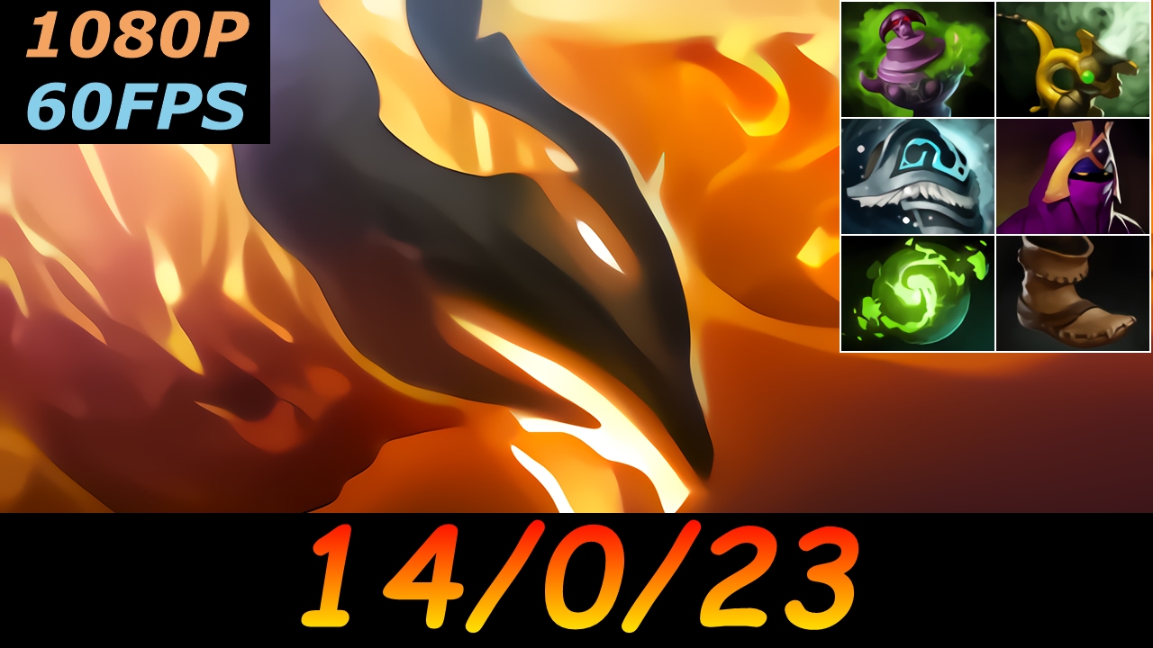 Dota 2 Phoenix Pro 14/0/23 (Kills/Deaths/Assists) Top MMR 571 GPM Ranked Full Gameplay