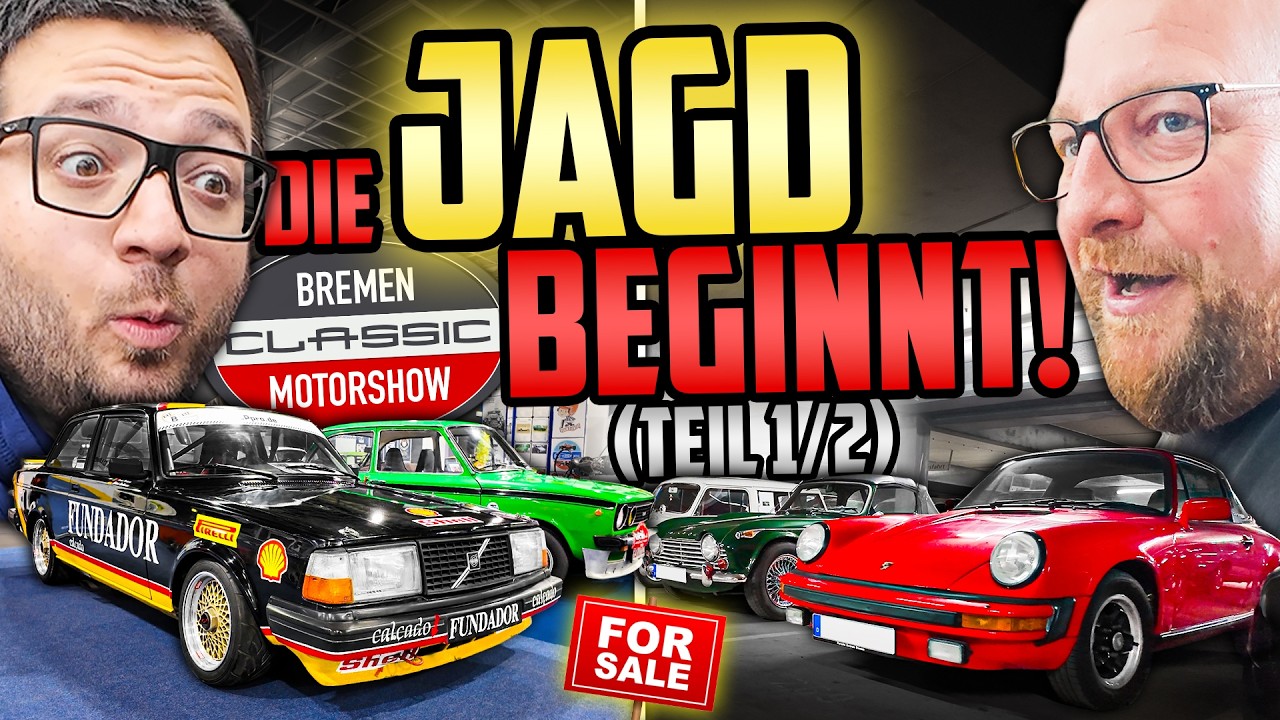 MARCO & GIU auf SCHNÄPPCHENJAGD! - Bremen Classic Motorshow 2026 (Teil 1/2) - ALLEIN auf der MESSE!