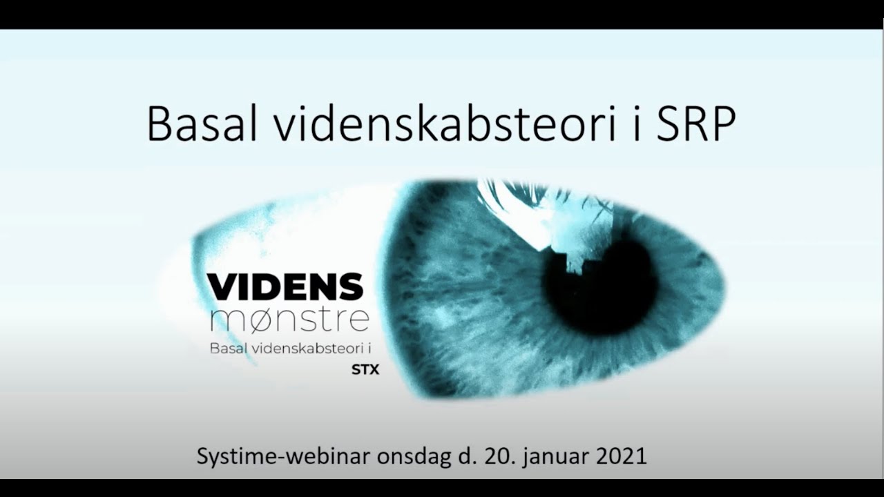 stx: Webinar – Vidensmønstre – Basal videnskabsteori i SRP