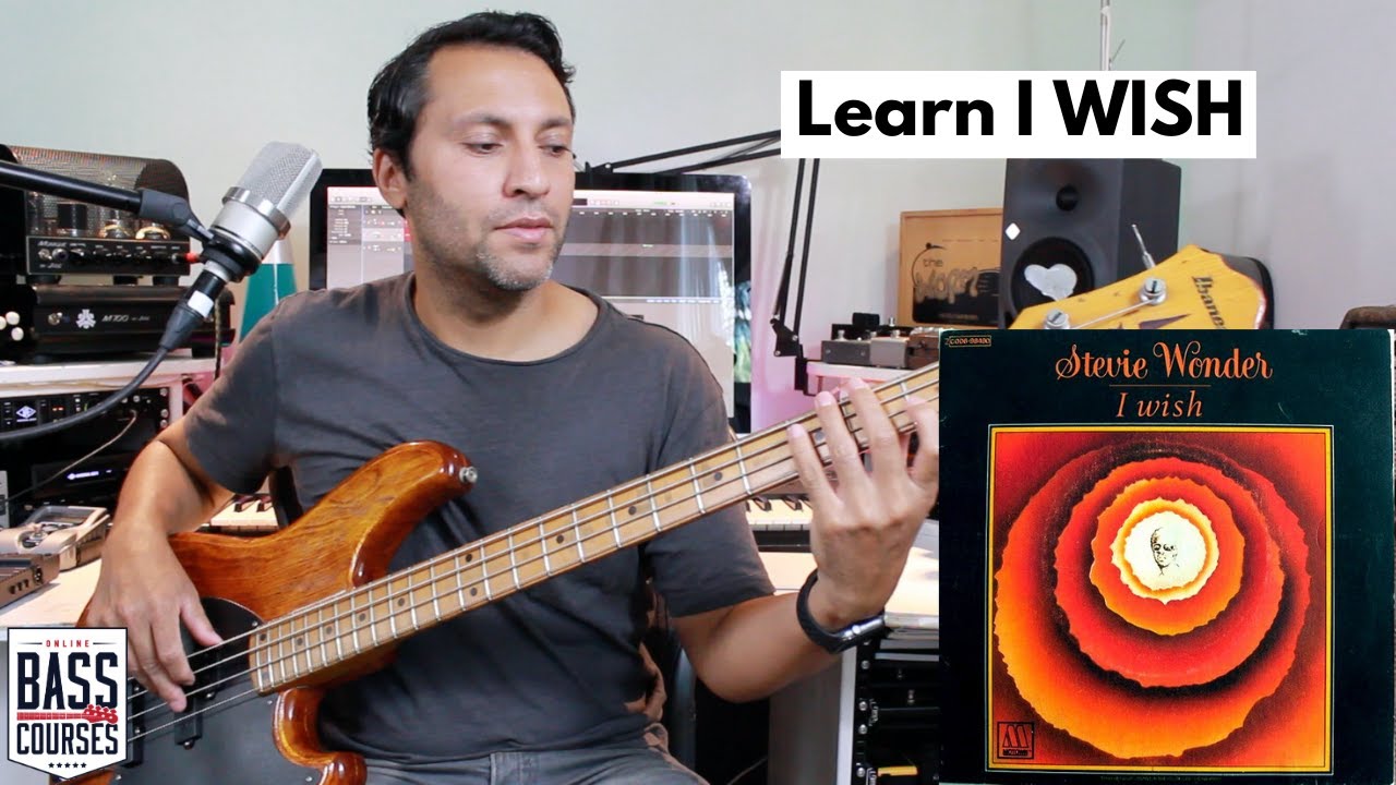 Learn I Wish (Stevie Wonder) On Bass Guitar - Technique/Key/How To Memorise