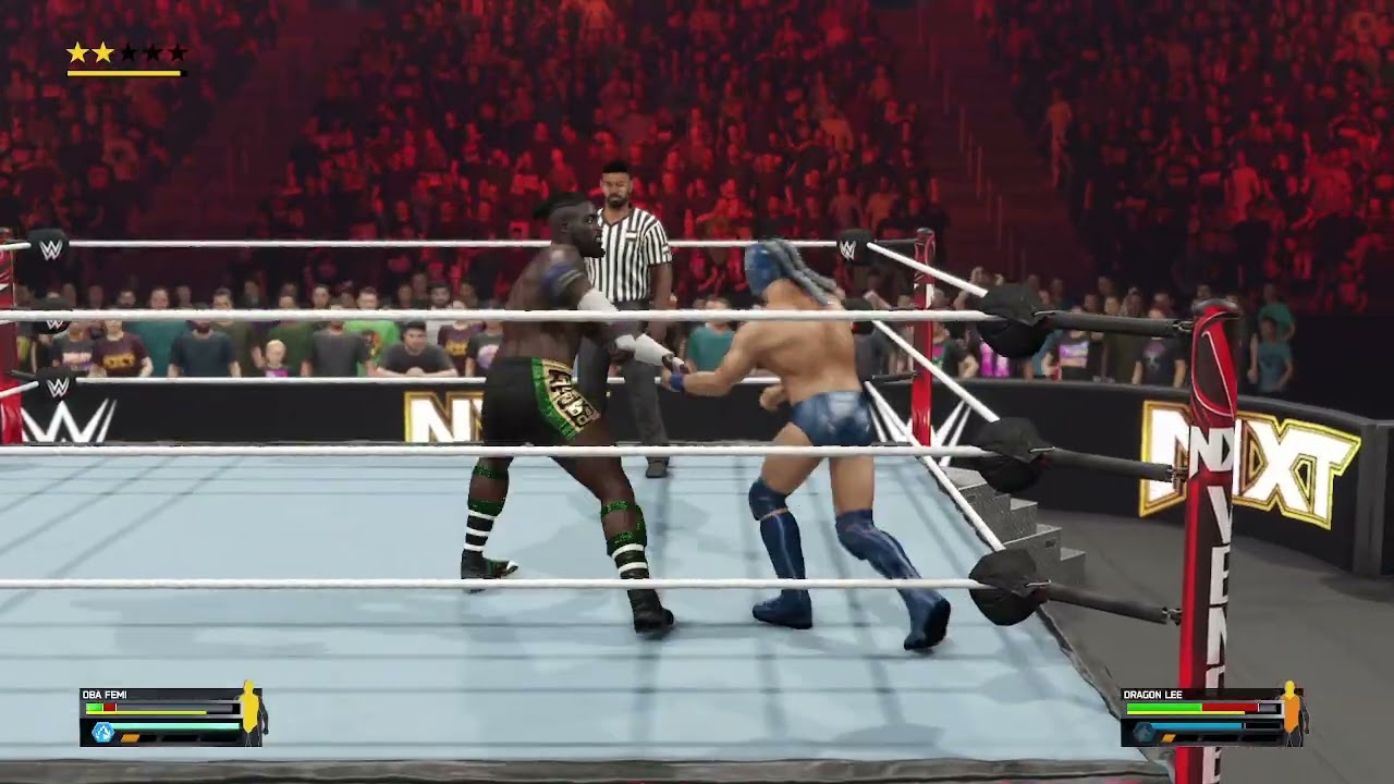wwe 2k25 oba femi vs dragon lee