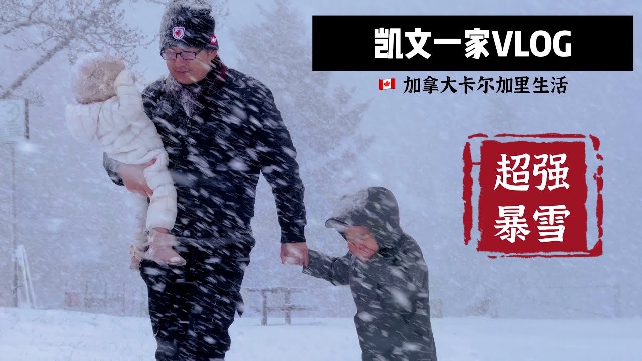 【VLOG#61】特大暴雪来袭｜暴风雪中漫步｜铲雪到崩溃｜各种美食｜第一次用新家烤箱｜第一次做奶昔｜傍晚户外吹泡泡｜加拿大卡尔加里日常生活VLOG 【4K高清】