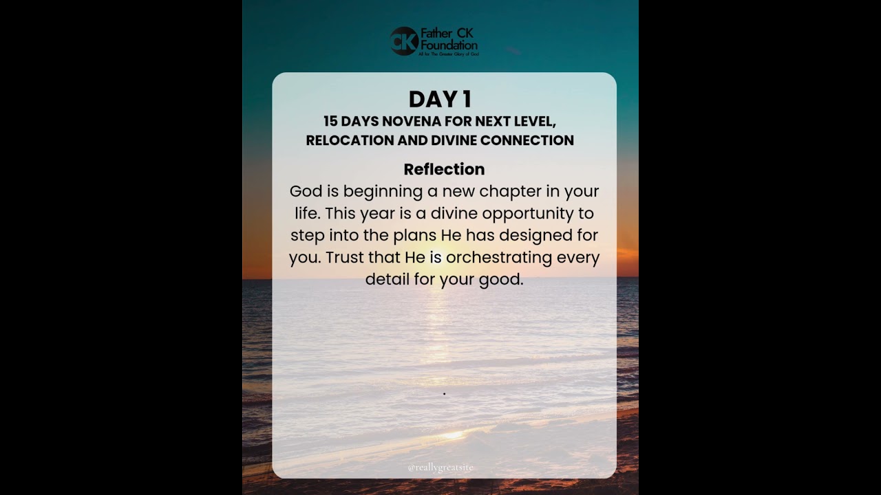 21-Day Next Level, Relocation, and Divine Connection Novena : 📖 Day 1 – Embracing God’s New Thing