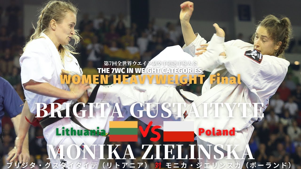 【新極真会】Brigita Gustaityte vs Monika Zielinska The 7WC in Weight Categories SHINKYOKUSHINKAI KARATE