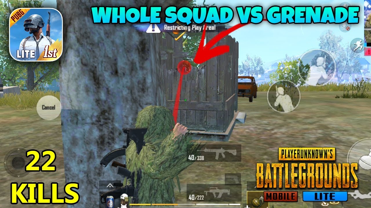 Whole Squad VS Grenade, Epic Fight | PUBG Mobile Lite Gameplay
