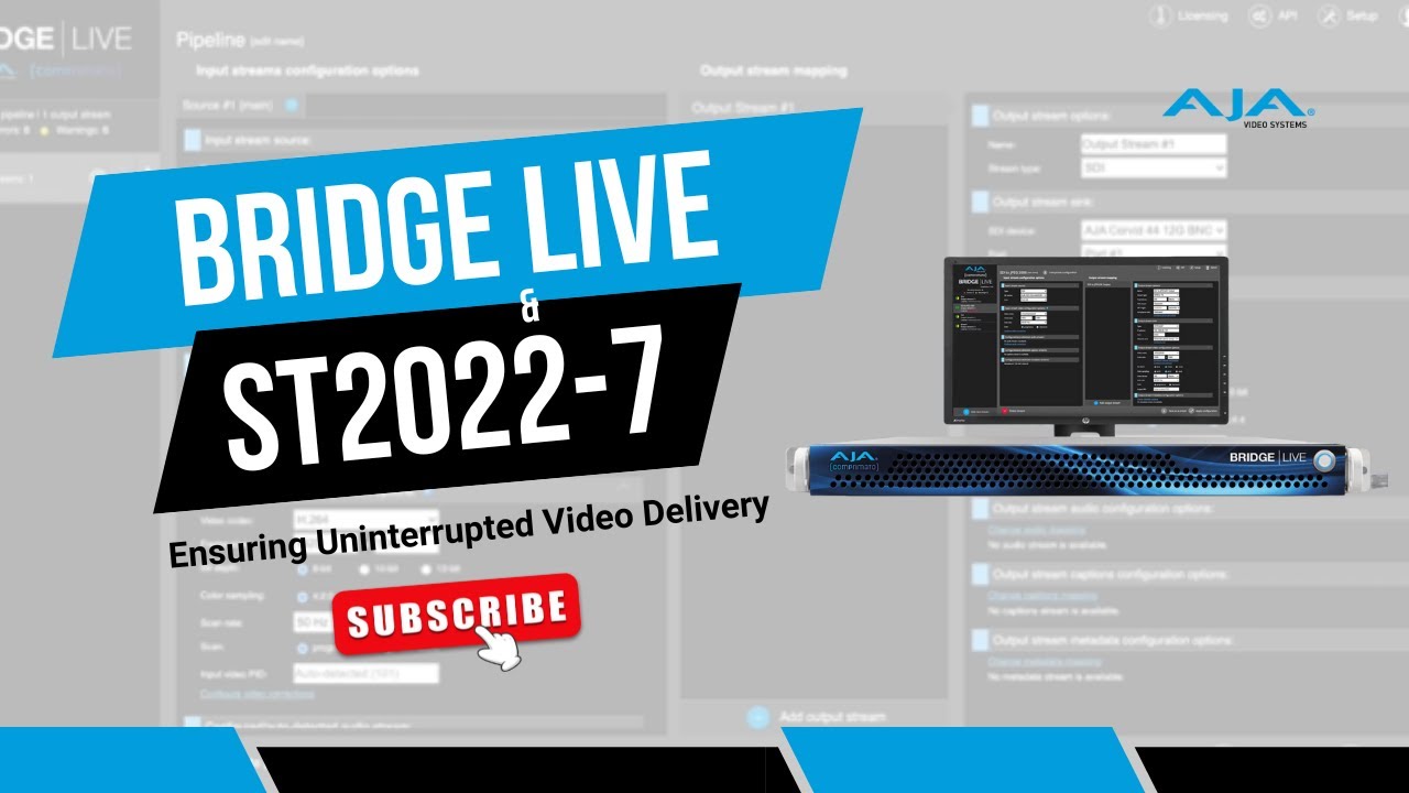 BRIDGE LIVE and ST2022-7: Ensuring Uninterrupted Video Delivery