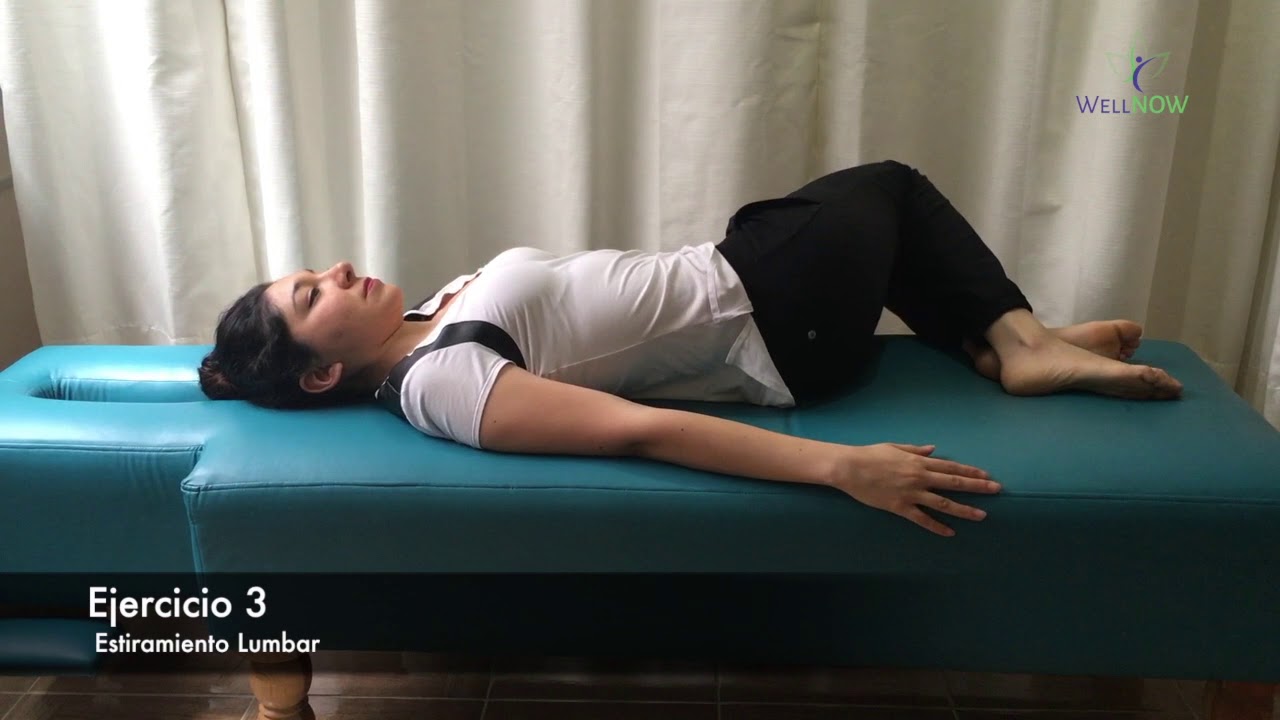 Ejercicios para estiramiento lumbar - WellNow