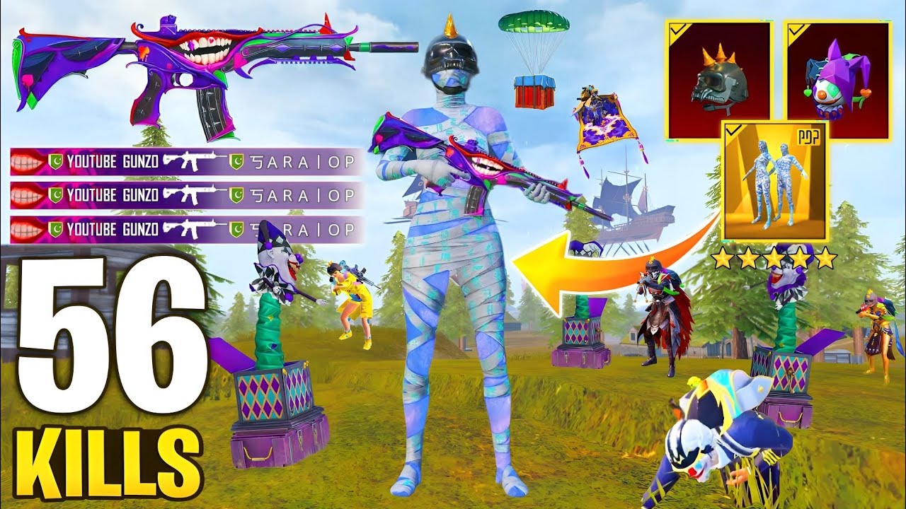 56 KILLS!🔥IN 3 MATCHES FASTEST LIVIK GAMEPLAY w/ ULTIMATE MUMMY SET😍SAMSUNG,A7,A8,J3,J4,J5,J6,J7,A3