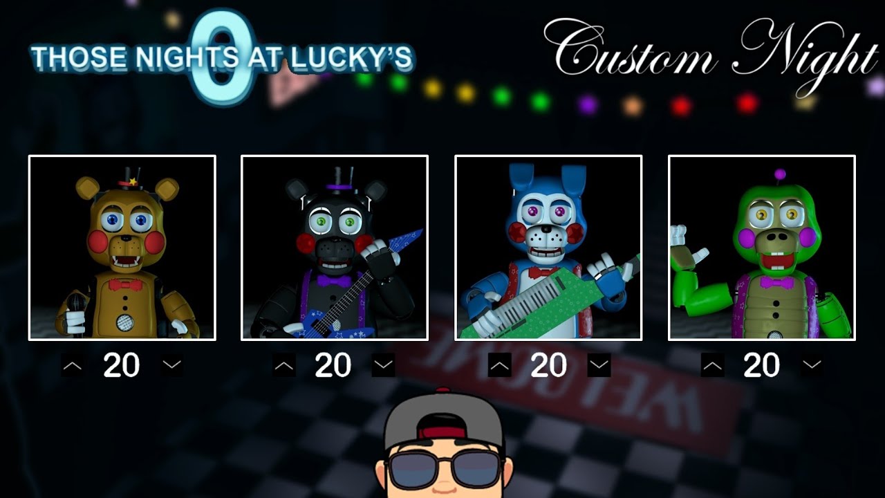 4/20 MODE + EXTRAS | THOSE NIGHTS AT LUCKY'S 0 | MODO 4/20 + EXTRAS | CUSTOM NIGHT | FNAF FAN GAME |