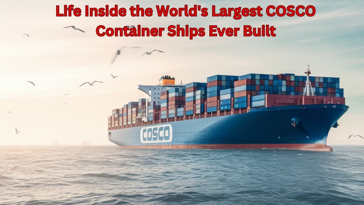 Life Inside the World's Largest COSCO  Container Ships Ever Built