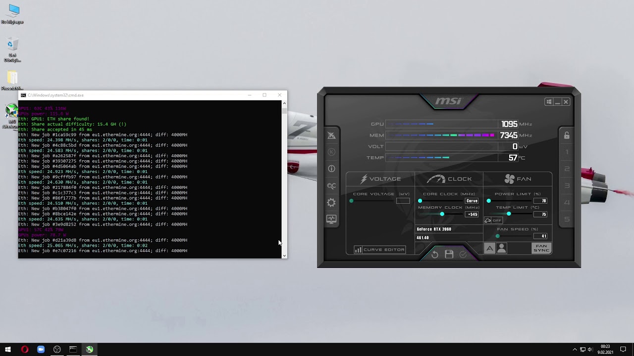 RTX 2060 MINING WITH 32MH/S 85W TDP!!!