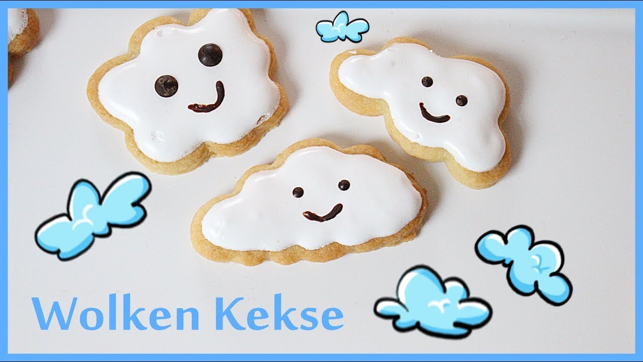 Wolken Kekse - Baby Shower Party - Kinder - einfach selber machen - Backlounge Rezept