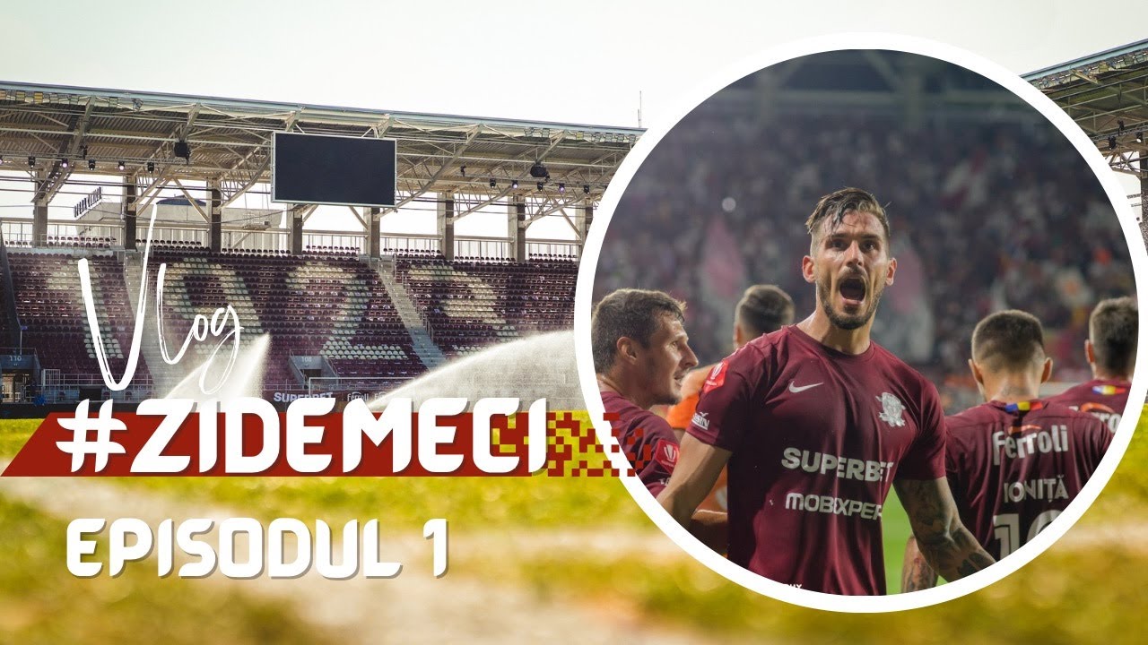 Vlog 🎬 #ZIDEMECI | O zi din viața unui voluntar alb-vișiniu (Rapid - FCSB 2:0, 24 iulie 2022)