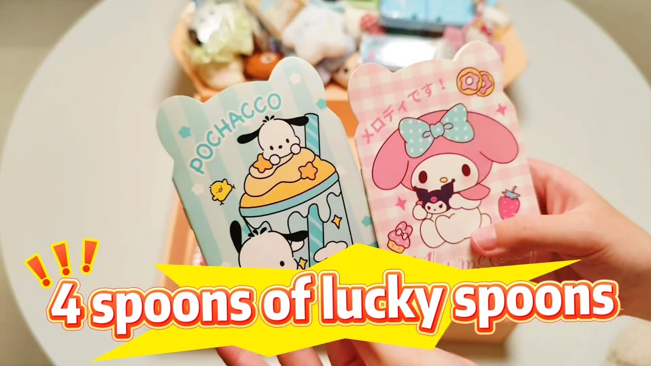 4 spoons of lucky spoons unboxing video! This is too much!