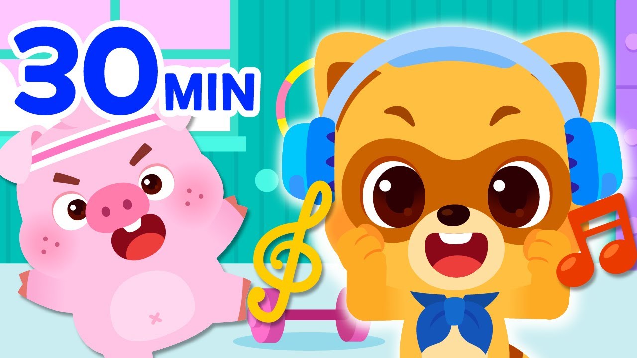 Great Atheletes, Wheels on the Bus + More🎵| Nursery Rhymes | For Kids | Energetic Song Compilation
