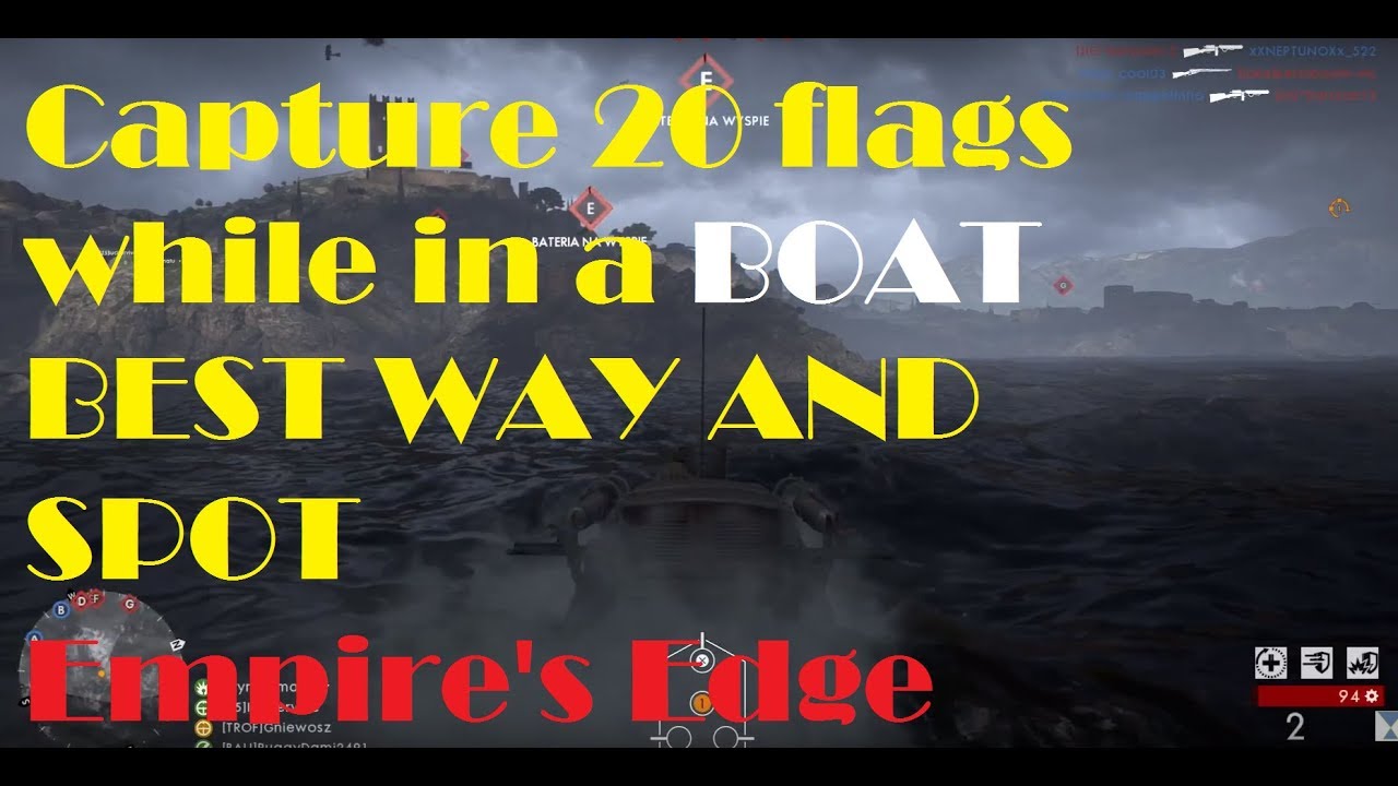 Battlefield™ 1 - capture 20 flags while in a boat BEST WAY AND PLACE