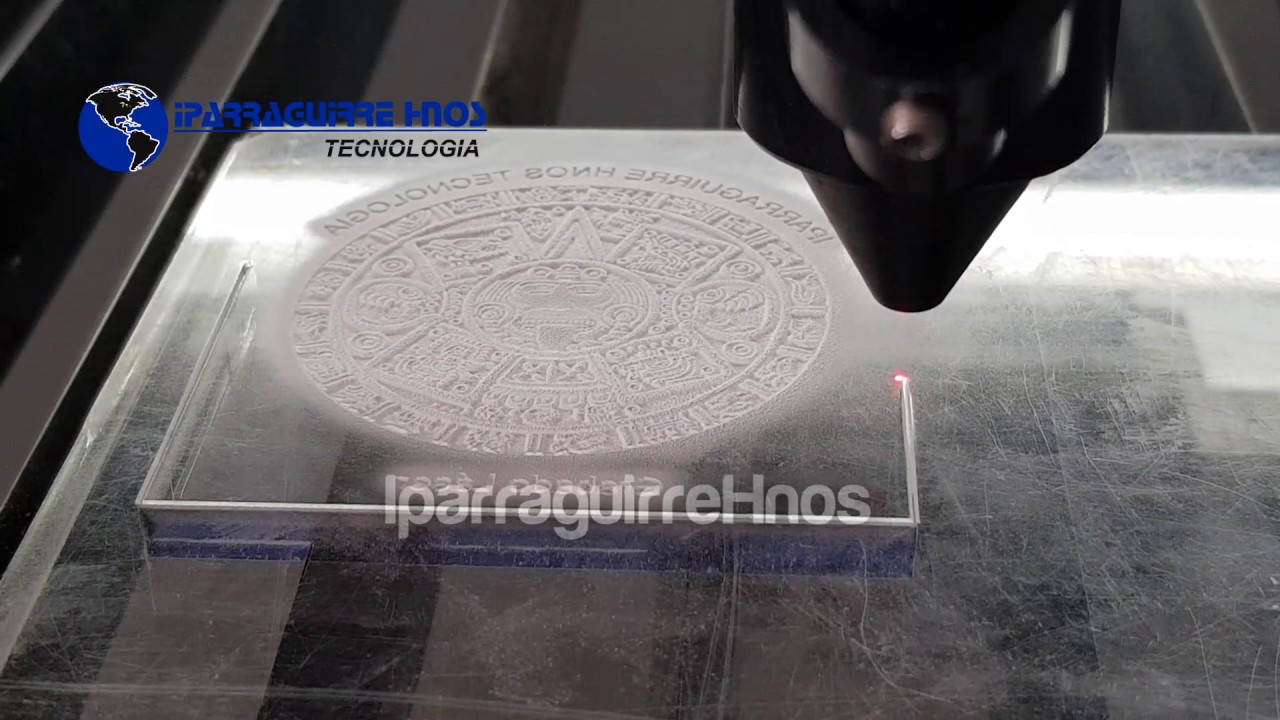 Grabado y corte en acrilico de 12 mm - IM 6090 - Laser co2 - IparraguirreHnos