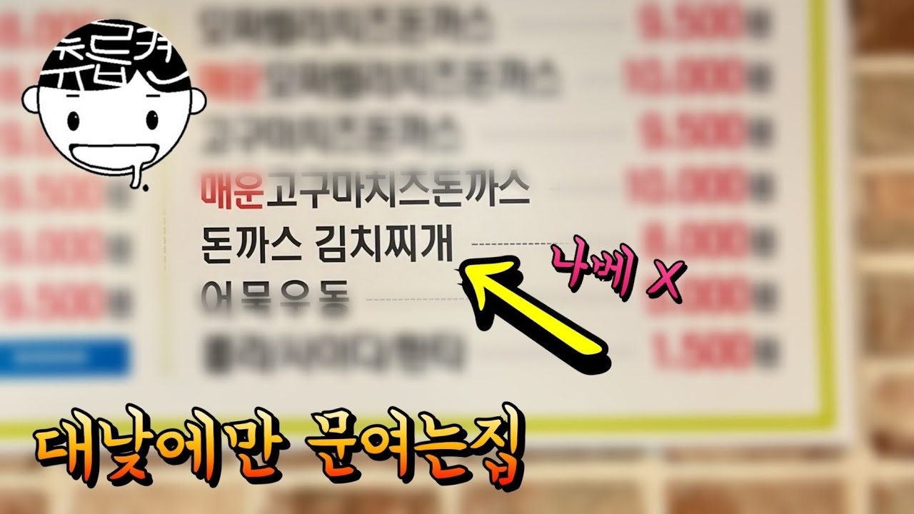 낮에만 영업하는 돈까스 김치”찌개”집에서 1인 2메뉴 혼밥 (feat. 세친구)