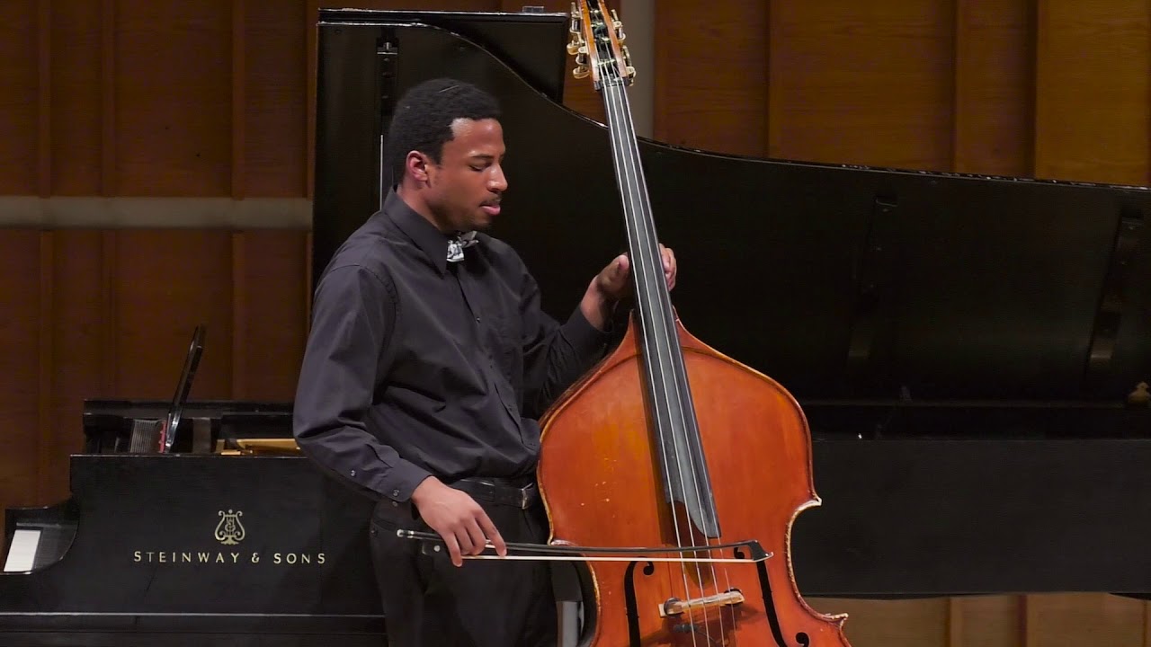 Xavier Foley, double bass | Bach: Cello Suite No. 1 in G Major, BWV 1007