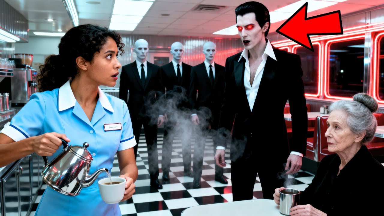 Une serveuse aidait une vieille dame chaque matin — jusqu’à l’arrivée du roi vampire et ses gardes