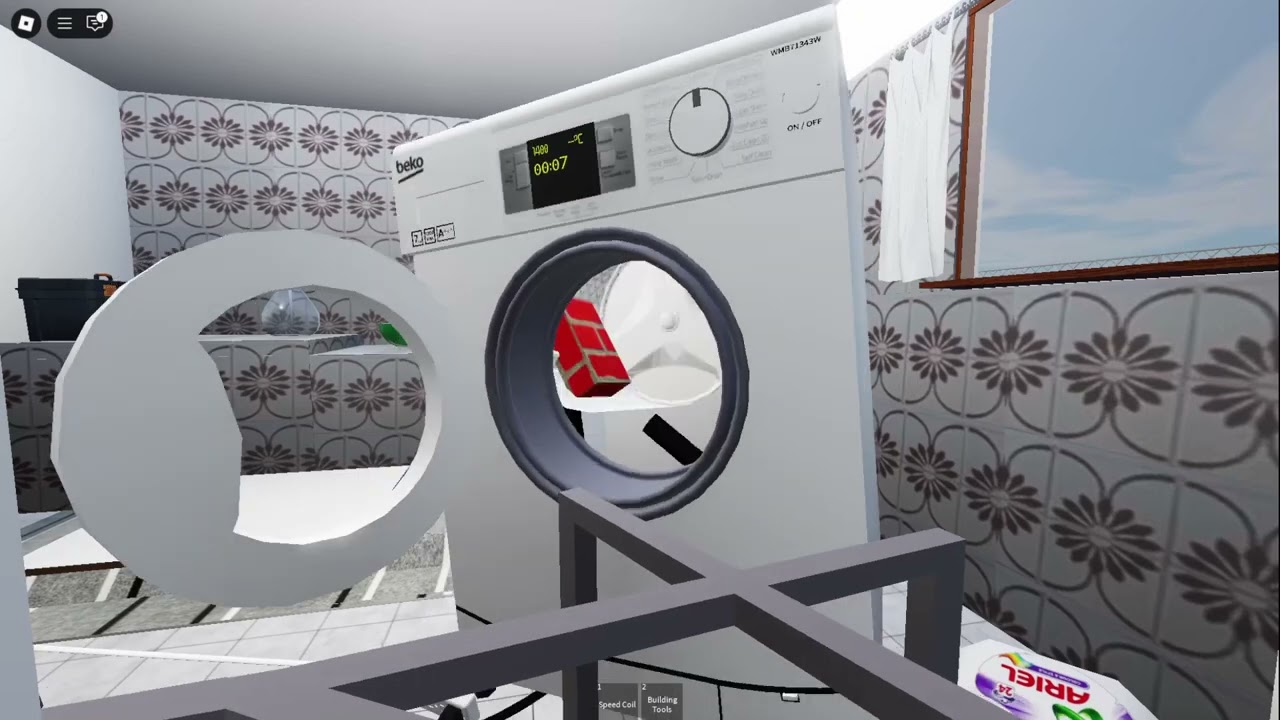 BEKO WMB WASHING MACHINE DESTRUCTION !😱 Dangerous Jumping Unbalanced Spin + BANGING (Roblox)