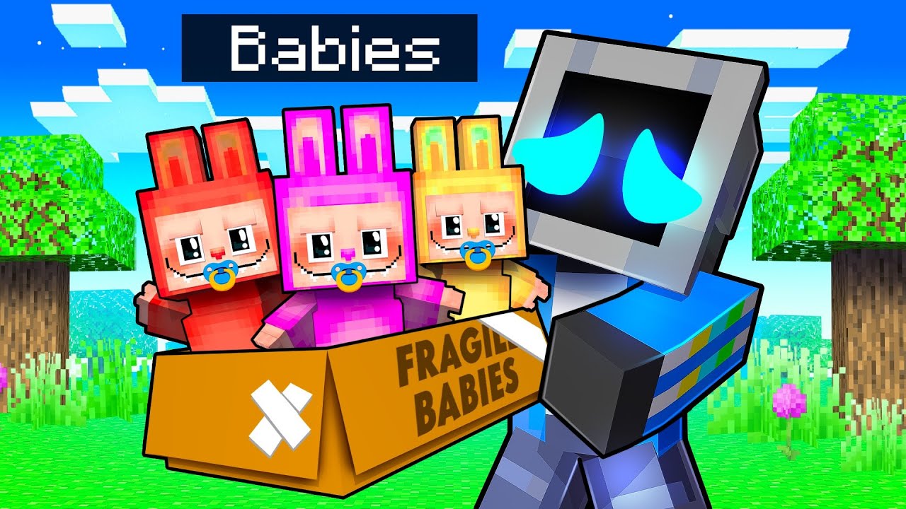 Adopting Baby LABUBU'S in Minecraft!