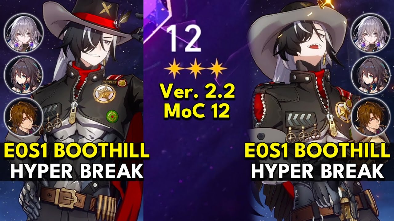 E0S1 Boothill Hyper Break | Memory of Chaos Floor 12 3 Stars | Honkai: Star Rail 2.2