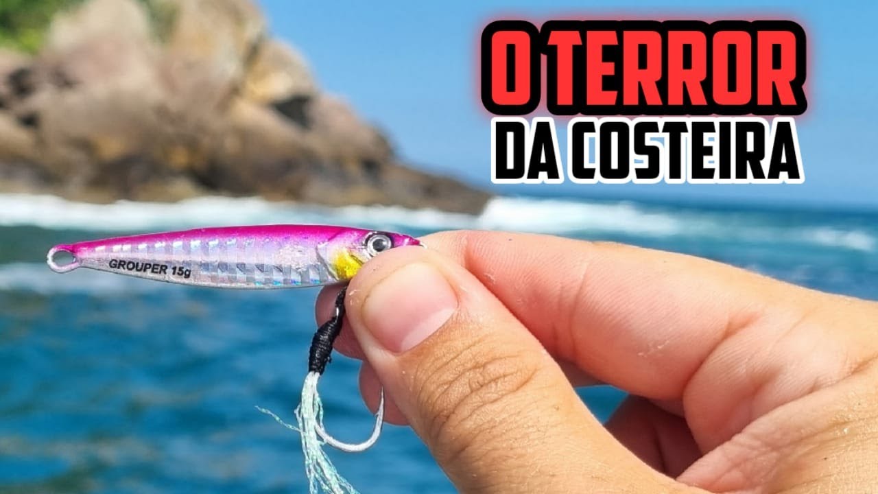 PESCA de MICROJIG EMBARCADO na COSTEIRA - INFALÍVEL